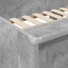 Łóżko piętrowe dla dzieci Betonowy szary 100 x 200 cm