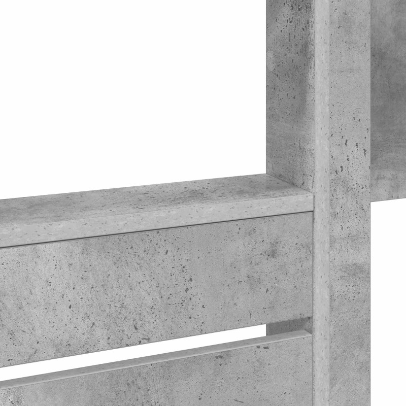 Łóżko piętrowe dla dzieci Betonowy szary 100 x 200 cm