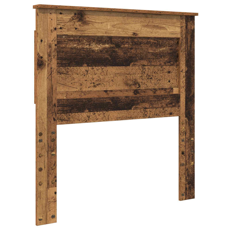 Ramka łóżka Stare drewno 75 x 190 cm Lite drewno sosnowe