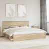 Ramka łóżka Sonoma 200 x 200 cm Lite drewno sosnowe