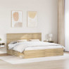 Ramka łóżka Sonoma 200 x 200 cm Lite drewno sosnowe