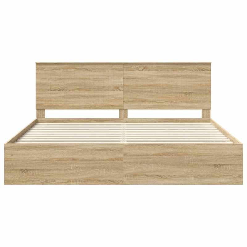 Ramka łóżka Sonoma 200 x 200 cm Lite drewno sosnowe