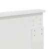 Ramka łóżka Z zagłówkiem Biały 150 x 200 cm Lite drewno sosnowe