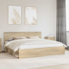 Ramka łóżka Sonoma 200 x 200 cm Lite drewno sosnowe