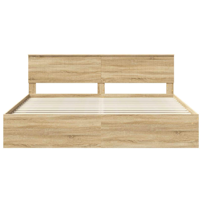 Ramka łóżka Sonoma 200 x 200 cm Lite drewno sosnowe