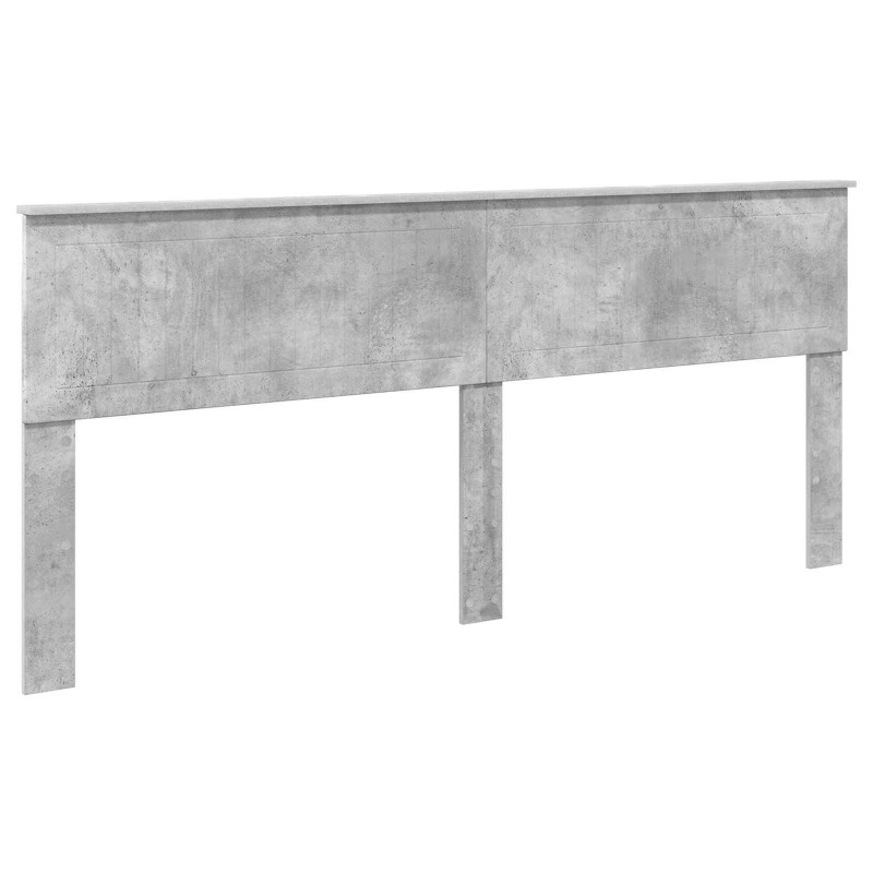 Ramka łóżka Betonowy 200 x 200 cm Lite drewno sosnowe