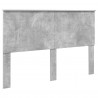 Ramka łóżka Szary beton 150 x 200 cm Lite drewno sosnowe