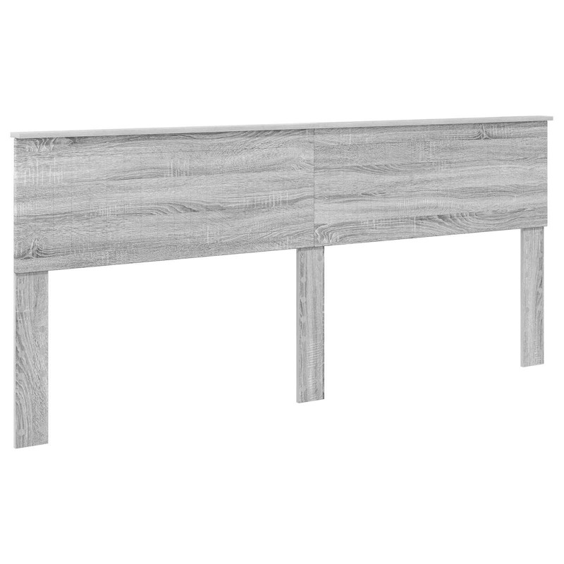Ramka łóżka Szary Sonoma 200 x 200 cm Lite drewno sosnowe