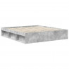 Ramka łóżka Betonowy 180 x 200 cm Lite drewno sosnowe