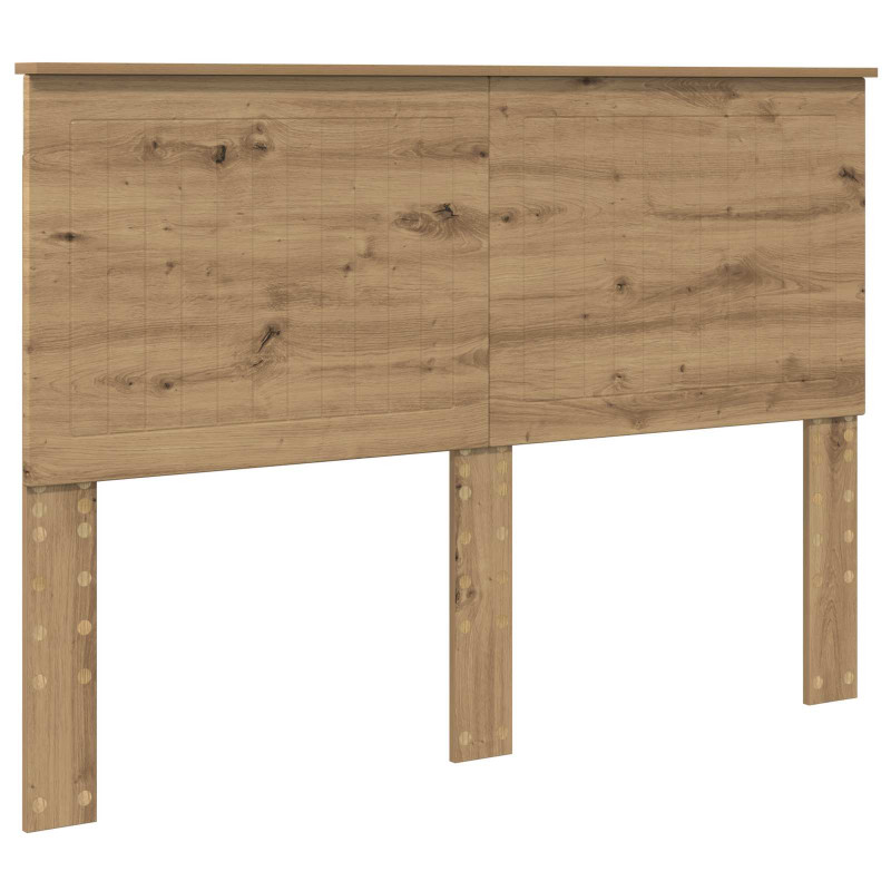 Ramka łóżka Dąb rzemieślniczy 140 x 190 cm Lite drewno sosnowe