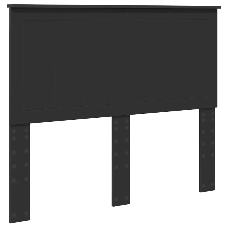 Ramka łóżka Czarny 120 x 190 cm Lite drewno sosnowe