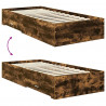 Ramka łóżka z szufladą Z zagłówkiem Materiał drewnopochodny