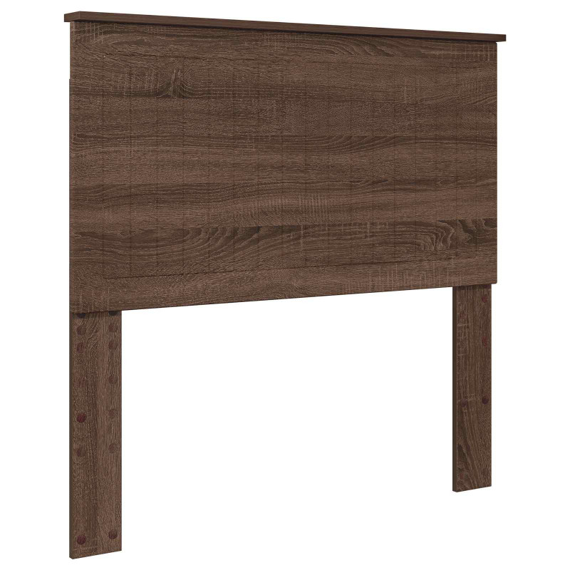 Ramka łóżka Brązowy dąb 100 x 200 cm Lite drewno sosnowe