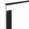 Ramka łóżka Z zagłówkiem Czarny 75 x 190 cm Lite drewno sosnowe