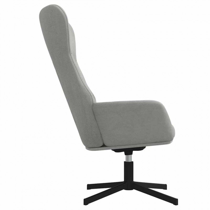 Fotel, jasnoszary, obity aksamitem