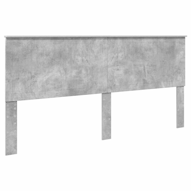 Ramka łóżka Betonowy szary 200 x 200 cm Drewno inżynieryjne