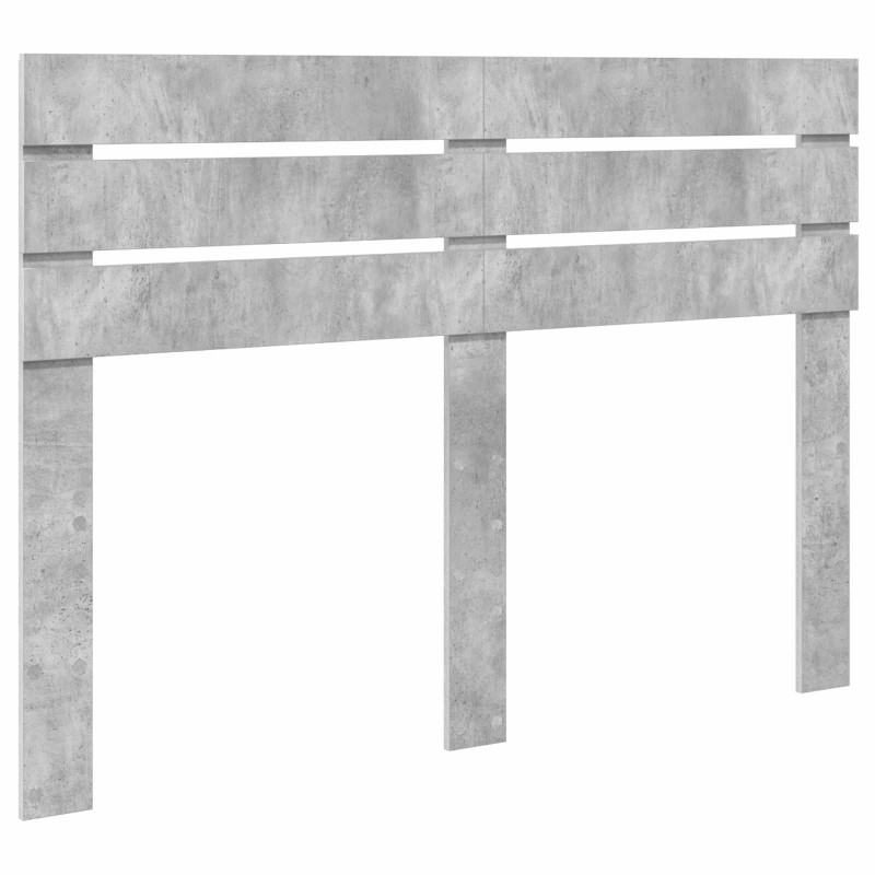 Ramka łóżka Betonowy 140 x 200 cm Lite drewno sosnowe