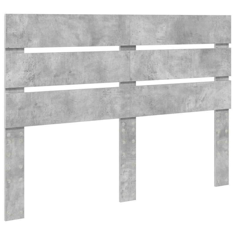 Ramka łóżka Betonowy 140 x 190 cm Lite drewno sosnowe