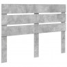 Ramka łóżka Betonowy 140 x 190 cm Lite drewno sosnowe