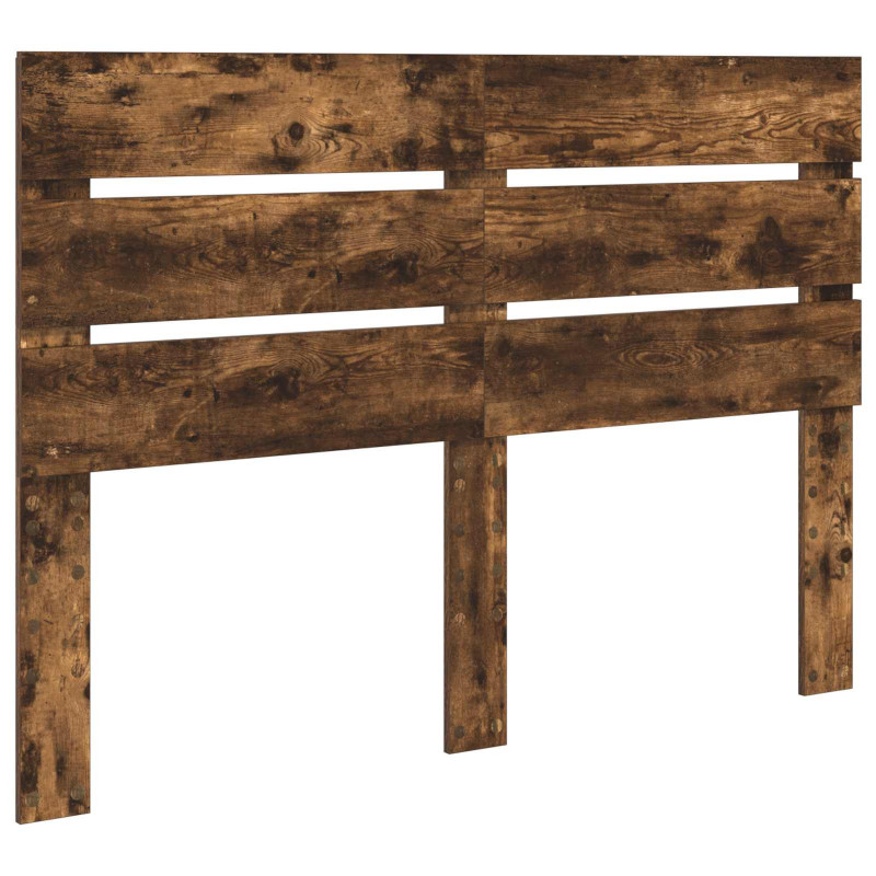 Ramka łóżka Dąb wędzony 140 x 190 cm Lite drewno sosnowe
