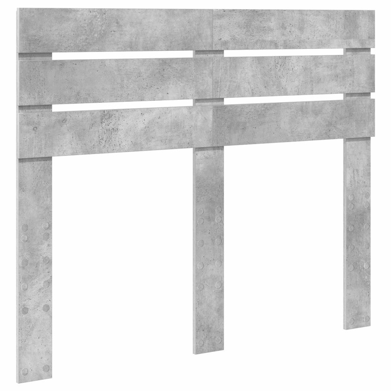 Ramka łóżka Betonowy 120 x 190 cm Lite drewno sosnowe