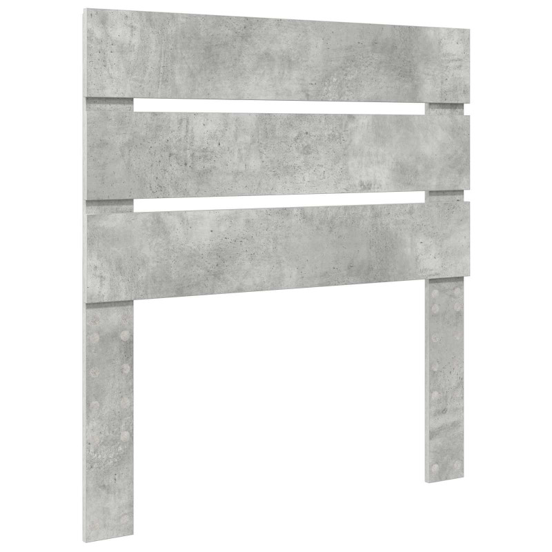 Ramka łóżka Szary beton 75 x 190 cm Lite drewno sosnowe