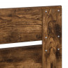 Ramka łóżka Dąb wędzony 75 x 190 cm Lite drewno sosnowe