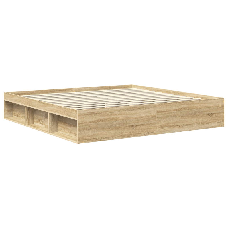 Ramka łóżka Sonoma 200 x 200 cm Lite drewno sosnowe