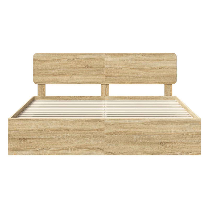 Ramka łóżka Sonoma 200 x 200 cm Lite drewno sosnowe