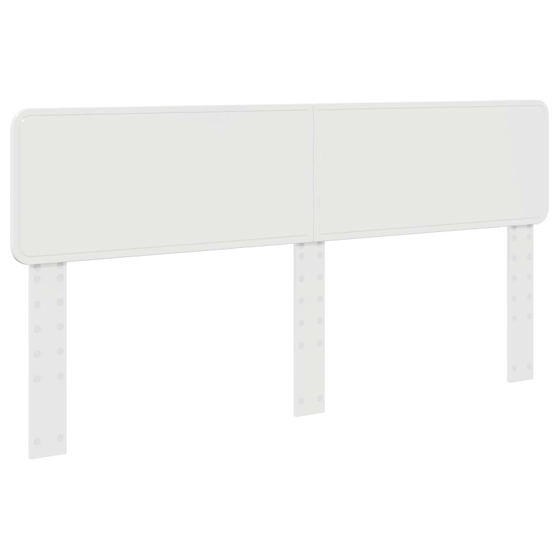 Ramka łóżka Z zagłówkiem Biały 180 x 200 cm Lite drewno sosnowe