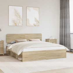 Ramka łóżka Sonoma 180 x 200 cm Lite drewno sosnowe