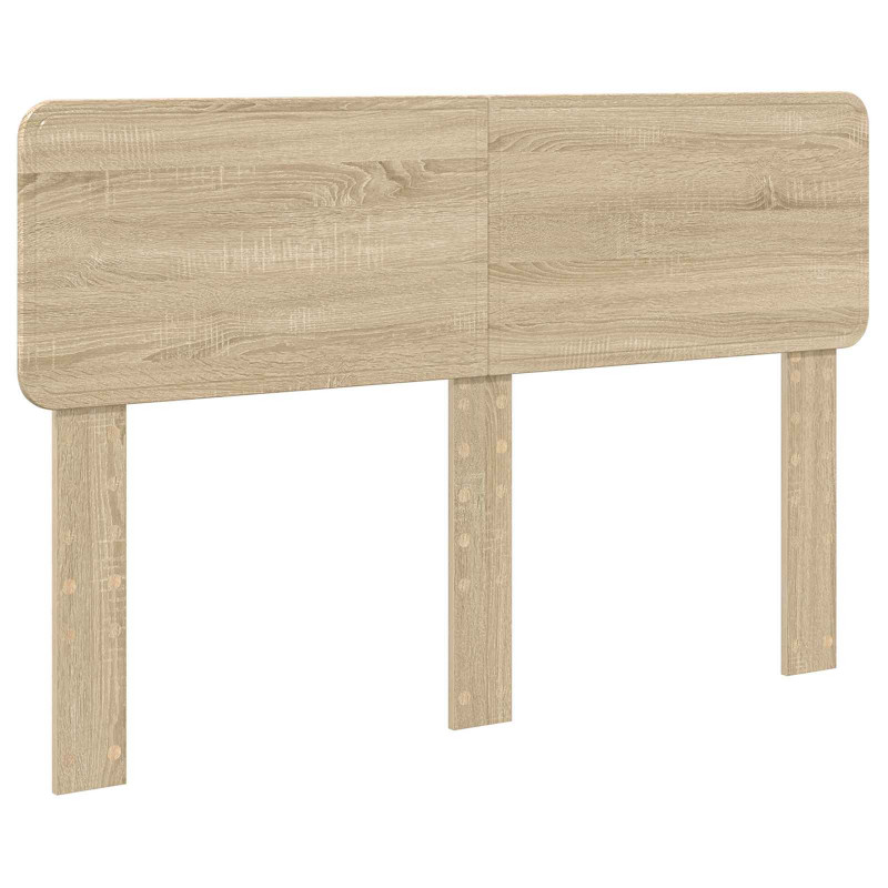 Ramka łóżka Dąb Sonoma 150 x 200 cm Lite drewno sosnowe