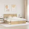Ramka łóżka Sonoma 200 x 200 cm Lite drewno sosnowe