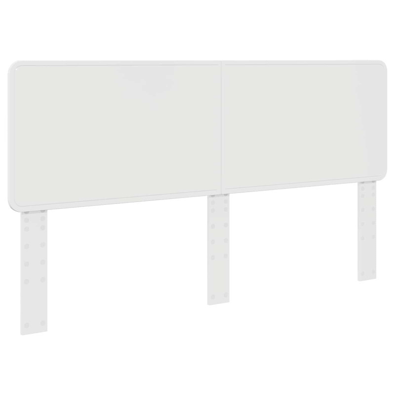 Ramka łóżka Z zagłówkiem Biały 180 x 200 cm Lite drewno sosnowe