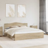 Ramka łóżka Sonoma 200 x 200 cm Lite drewno sosnowe