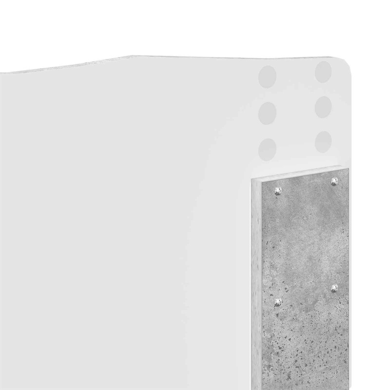Ramka łóżka Betonowy 200 x 200 cm Lite drewno sosnowe
