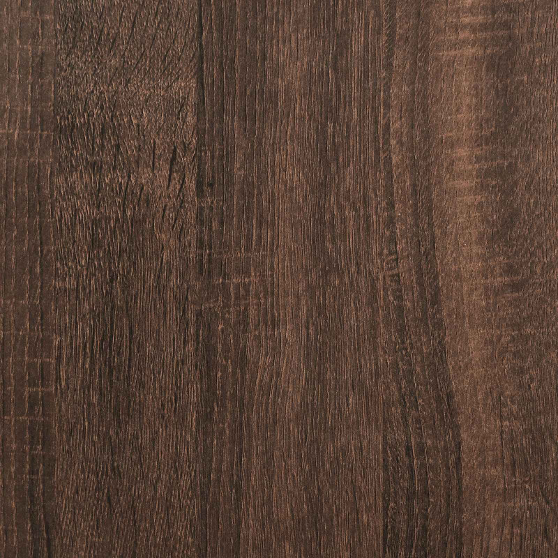 Ramka łóżka Brązowy dąb 100 x 200 cm Lite drewno sosnowe