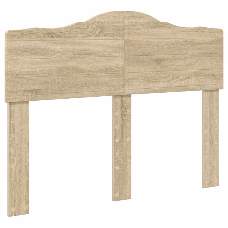 Ramka łóżka Dąb Sonoma 135 x 190 cm Lite drewno sosnowe