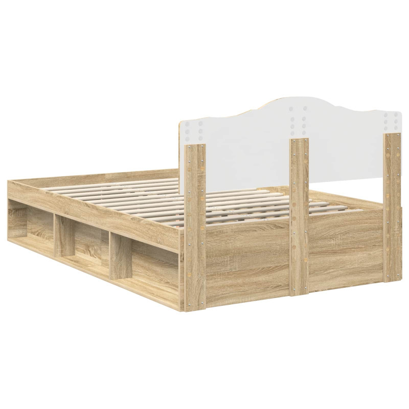 Ramka łóżka Sonoma 120 x 200 cm Lite drewno sosnowe