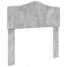 Ramka łóżka Szary beton 90 x 190 cm Lite drewno sosnowe