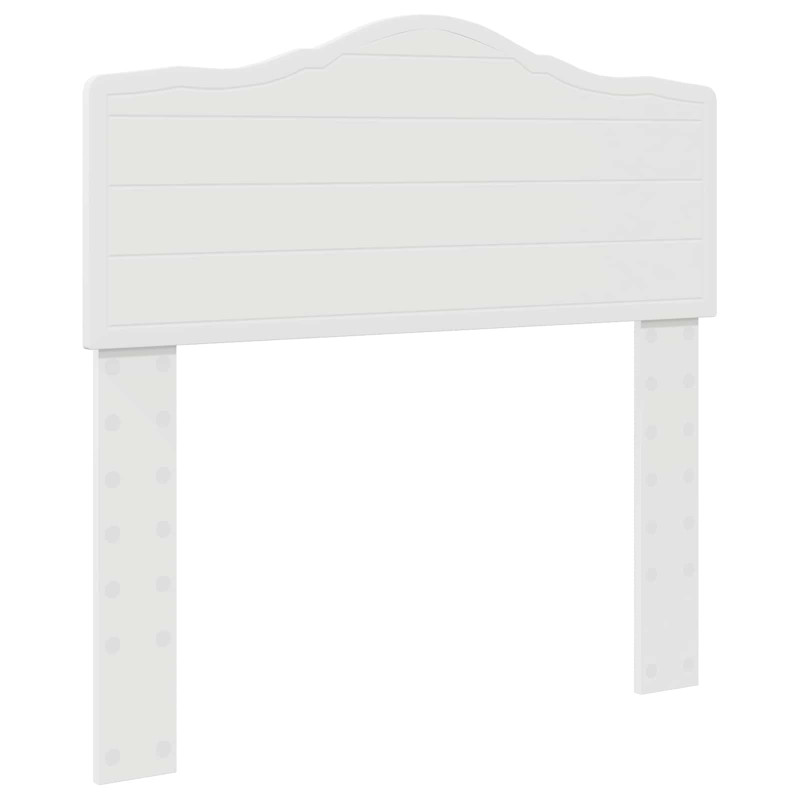 Ramka łóżka Z zagłówkiem Biały 75 x 190 cm Lite drewno sosnowe