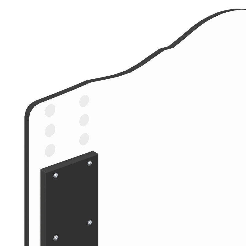 Ramka łóżka Z zagłówkiem Czarny 75 x 190 cm Lite drewno sosnowe