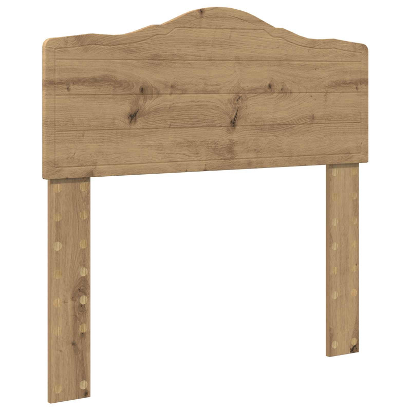 Ramka łóżka Dąb rzemieślniczy 75 x 190 cm Lite drewno sosnowe