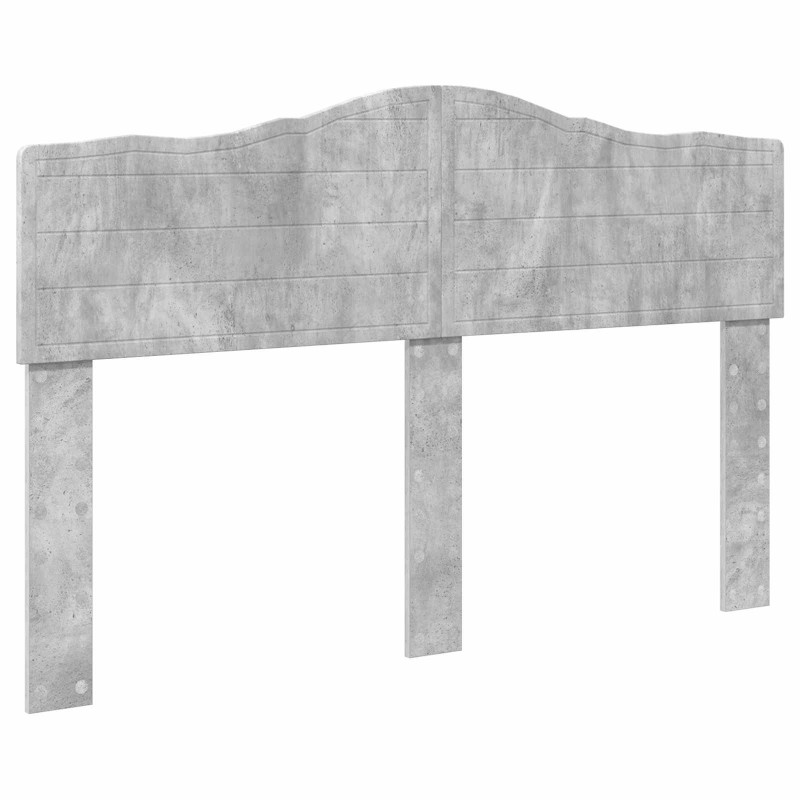 Ramka łóżka Betonowy szary 140 x 190 cm Materiał drewnopochodny