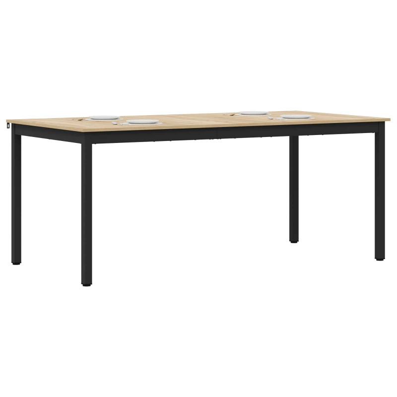 Stoły do jadalni 2 pcs 180 x 90 x 75 cm Materiał drewnopochodny