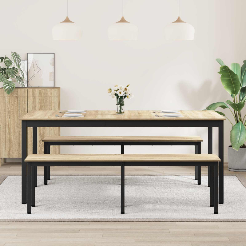 Stoły do jadalni 2 pcs 180 x 90 x 75 cm Materiał drewnopochodny