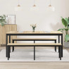 Stoły do jadalni 2 pcs 180 x 90 x 75 cm Materiał drewnopochodny