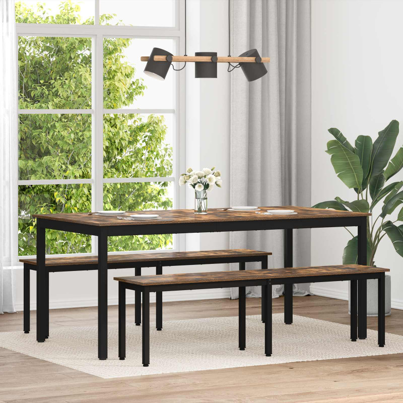 Stoły do jadalni 2 pcs 180 x 90 x 75 cm Materiał drewnopochodny