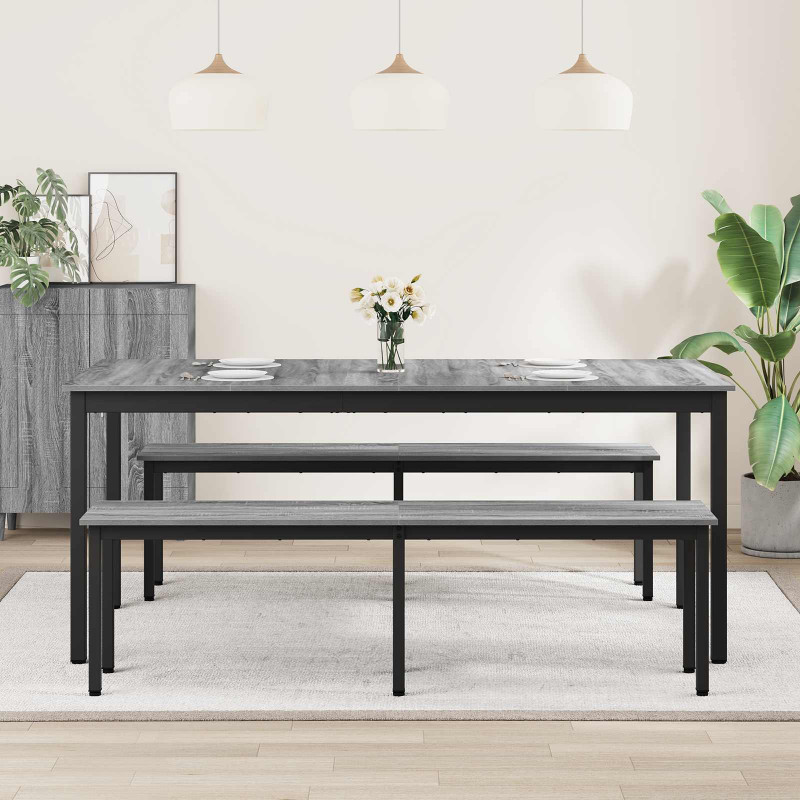 Stoły do jadalni 2 pcs 180 x 90 x 75 cm Materiał drewnopochodny