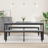 Stoły do jadalni 2 pcs 180 x 90 x 75 cm Materiał drewnopochodny